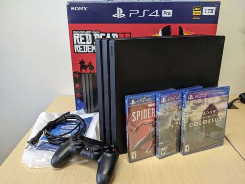 PlayStation 4 Pro (4K) with 3 games